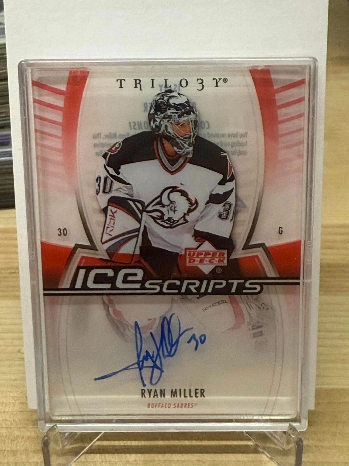 Ryan Miller trading card