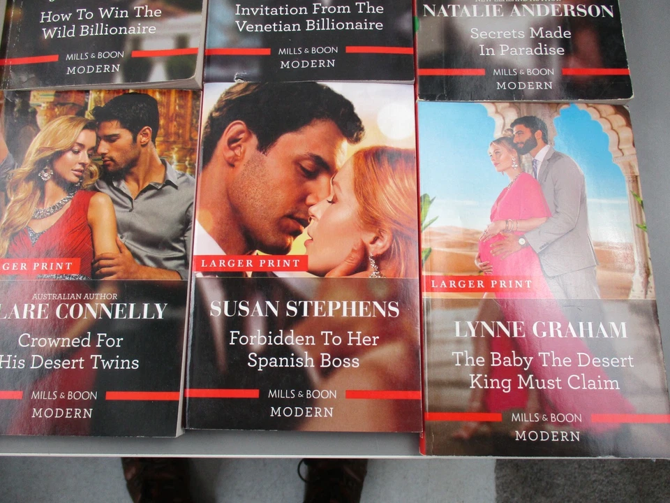 Lote a granel de 18 libros de romance modernos Mills & Boon Bundle - libros de bolsillo impresos más grandes Foto 4 de 4
