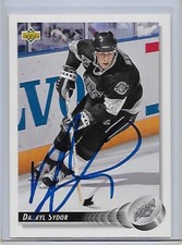 Hockey Card IP auto DARRYL SYDOR Los Angeles Kings 1992-93 Upper Deck