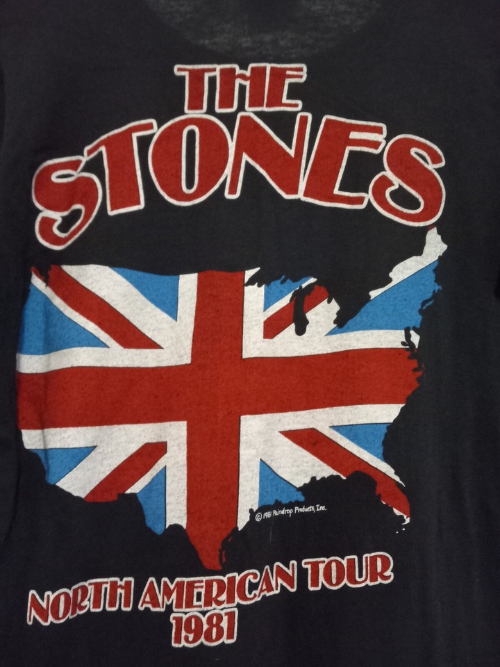 Original 1981 Still new Rolling Stones North American Tour TShirt Rare