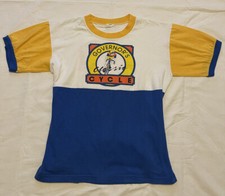 Vintage 80’s Cycling Shirt Govenors Classic Ringer T Shirt Size M Made In USA