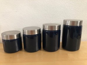 Set of 4 Dansk Kitchen Canisters Jars Dark Blue eBay Set of 4 Dansk Kitchen Canisters Jars Dark Blue eBay