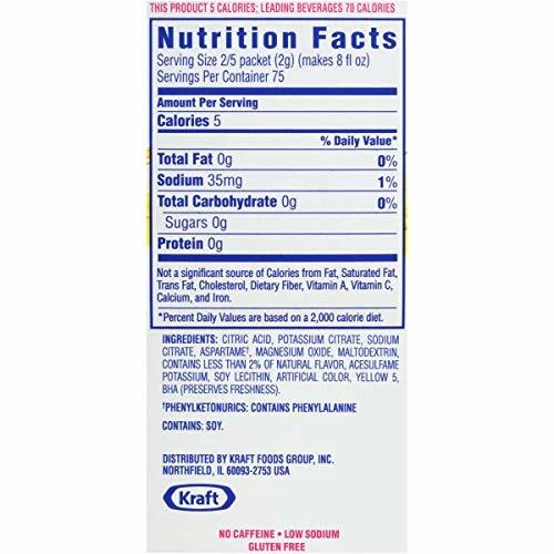 Crystal Light Sugar-Free Lemonade Drink Mix 30 Packets (1-Box) - Image 4 of 4