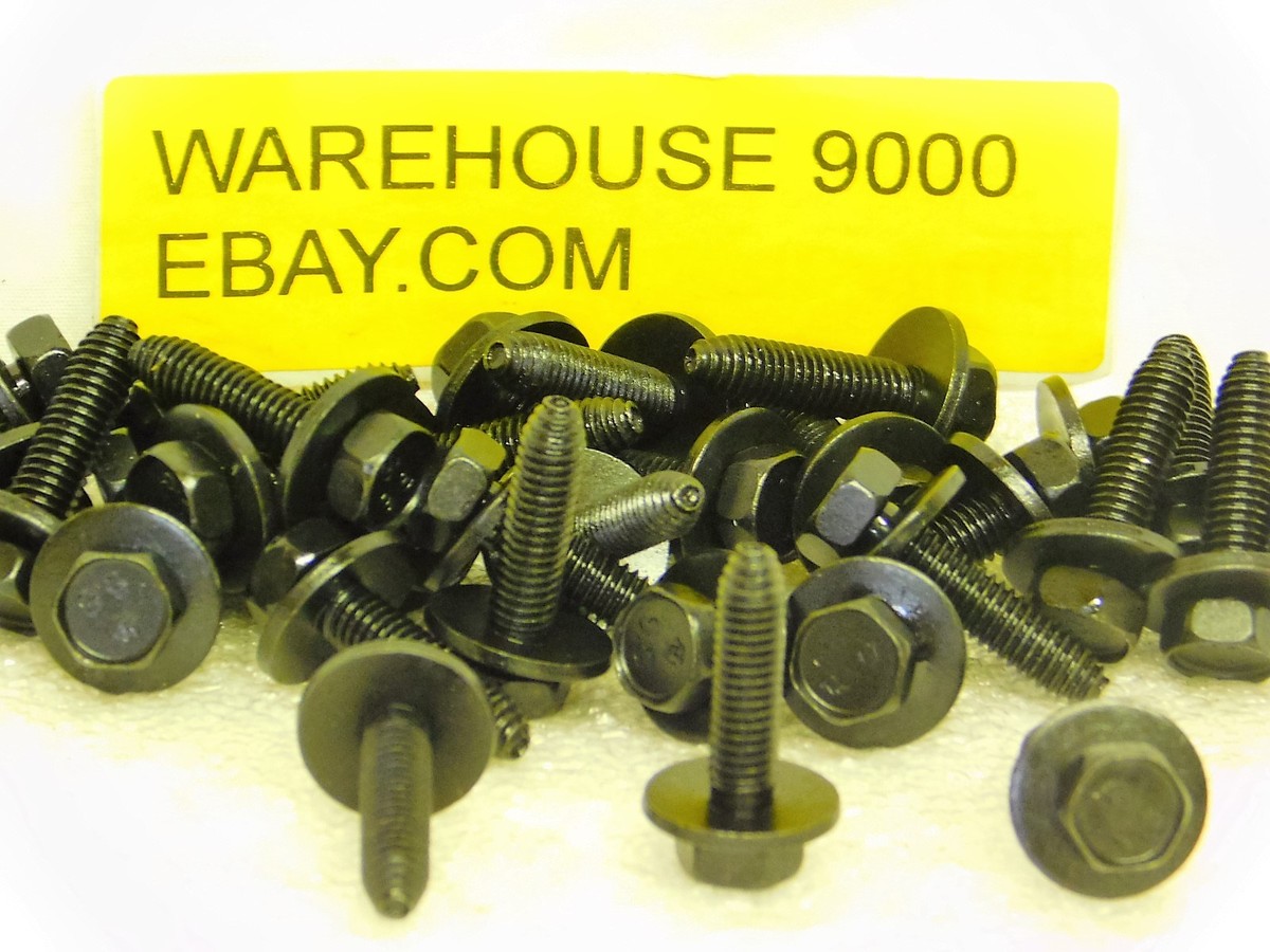 M6-1.0 X 25mm 10-Pack Hex Head Sems Bolts For GM Vehicles Ls Head Bolts - Foto 2