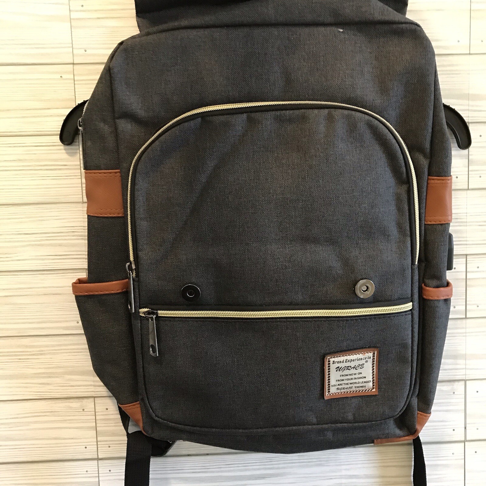 UGRACE Vintage Laptop Backpack with USB Charging Port Elegant Water