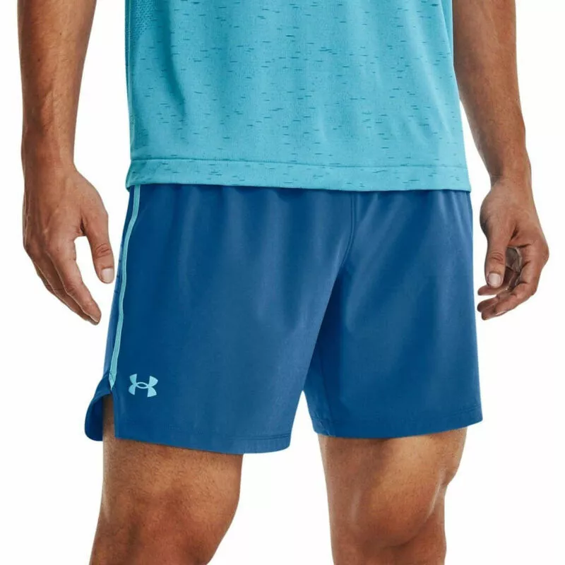 Under Armour UA HeatGear Mens Speedpocket 7 Inch Blue Running