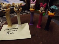 PEZ HONGRIE 5 TOTAL 2 OURS D'HIVER DE NOËL MARGUERITE CANARD MINNIE MOUSE DAFFY CANARD