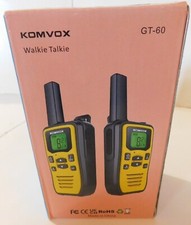 KOMVOX GT-60 Rechargeable Walkie Talkie Set Brand New