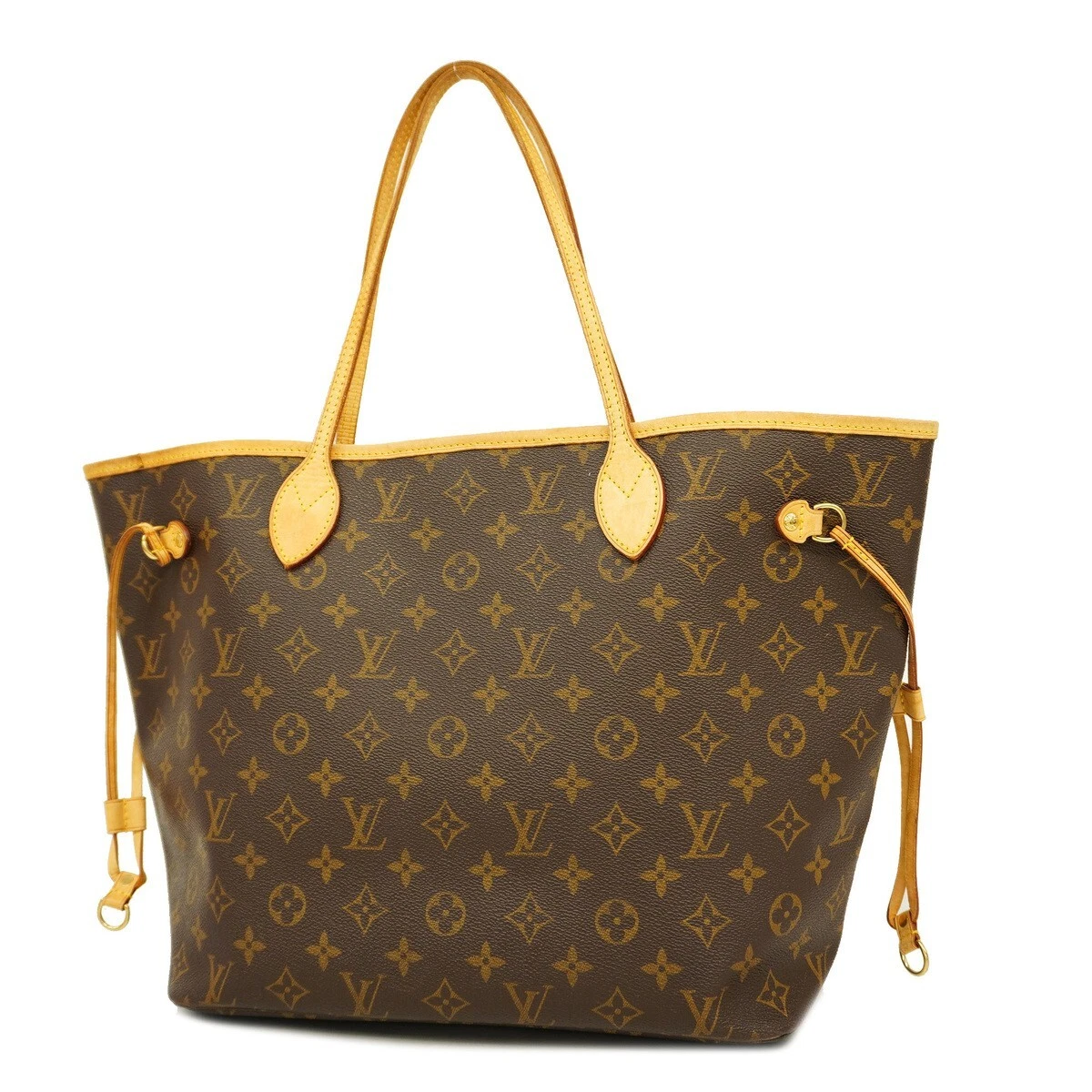 Pre-Owned Louis Vuitton Neverfull MM Brown Mono gram Handbag 