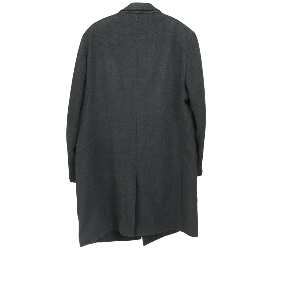 Ermenegildo Zegna MILA Fit Wool Cashmere Dark Gray Charcoal Overcoat 46R - Image 3 of 4