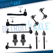 10pc Front Rear Sway Bars Ball Joints Tierods for Hyundai Entourage Kia Sedona