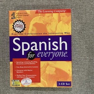The Learning Company Spanish for Everyone 3-CD Set Windows 95 3.1