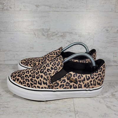 Vans Asher Vans Shoes Cheetah VANS Asher Deluxe Slip On Shoes