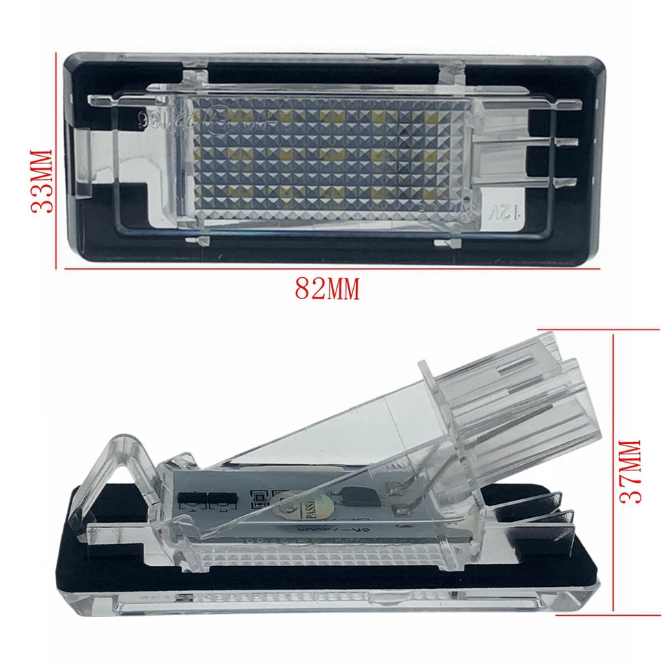 Luz LED de matrícula para Renault Espace Laguna Scenic Fluence Dacia Duster Foto 2 de 4