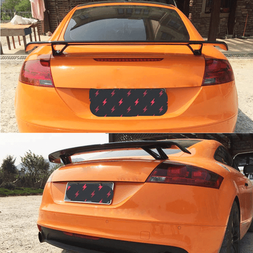 Black Fiberglass Rear Trunk Boot Spoiler Lip Wing For Audi A5 A6 A7 TT 8J 08-13 - Picture 12 of 12