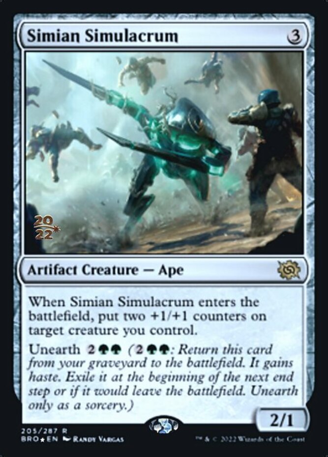 Pre-Release Promos - Simian Simulacrum - Foil - Prerelease Promo