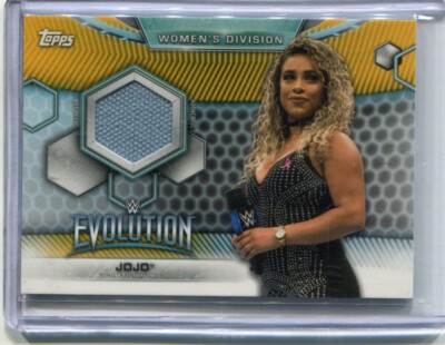 2019 Topps WWE Evolution - JO-JO - Gold Event Used Mat Relic #d 10/10
