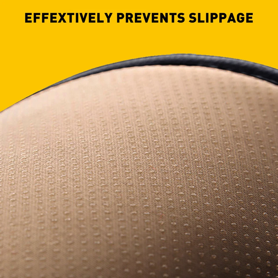 Black Car Cover Seat Leather PU Front Auto Cushion Protector Seat Pad Universal - Image 4 of 4