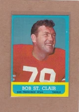 1963 TOPPS FOOTBALL BOB ST CLAIR #140 49ERS EXMT *A36455
