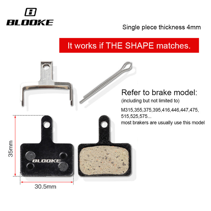 Shimano B05S Resin MTB Bike Bicycle Brake Pads For BR-M315 MT200 M355 M365 TX805 M395 M396 M4050 M445 MT500 Updat From B01S B03S - 18