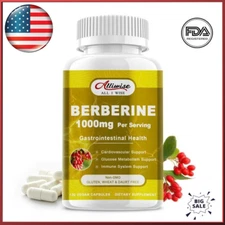 120 Caps Berberine Capsules | Cardiovascular Support | Immune System Support |