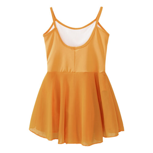 Girls Dance Skirted Leotards Ruffled Lyrical Ballet Tutu Dress Practice Costume - Picture 100 of 155