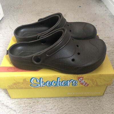 Sketchers Cali Choc braune Rüschen-Sandalen   Damengröße 9   im Karton & nie benutzt