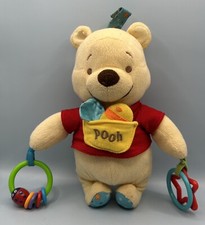 Disney Babies Winnie The Pooh Plush Rattle Sensory Crib Toy Plush