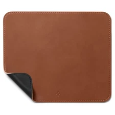 Spigen Leather Mouse Pad 9.8" x 8.2" Nonslip Rubber Base Desk Mat