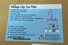 Kingston Brass Vintage Deck Mounted Clawfoot Tub Filler Model:CC91T5