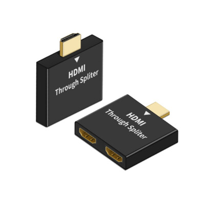 1 Stck. HDMI Stecker auf Dual HDMI Buchse Splitter Adapter Konverter für HD TV