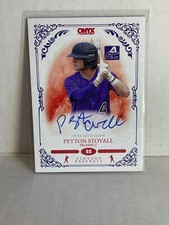 2022 Onyx Vintage Blue Ink on card auto /400 rookie peyton stovall