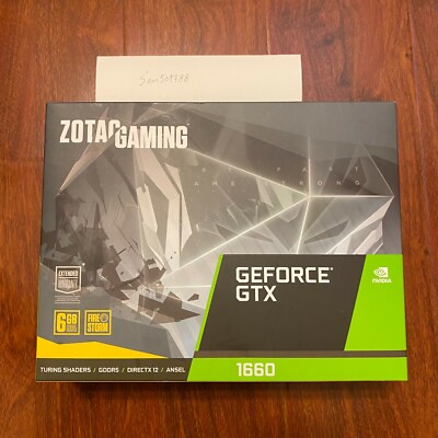 ZOTAC GeForce GTX 1660 Gaming TWIN Fan Graphics Card IN HAND