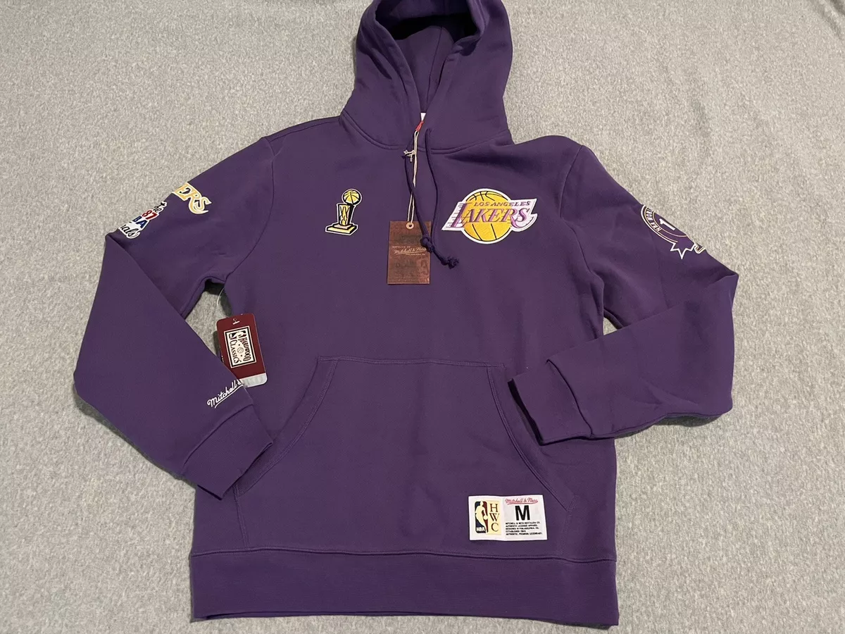 Mitchell & Ness Men's Los Angeles Lakers Purple Champ City Hoodie, Small