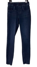 Spanx Blue Cropped Jean Legging Elastic Waist Pull On Jeggings Size XS