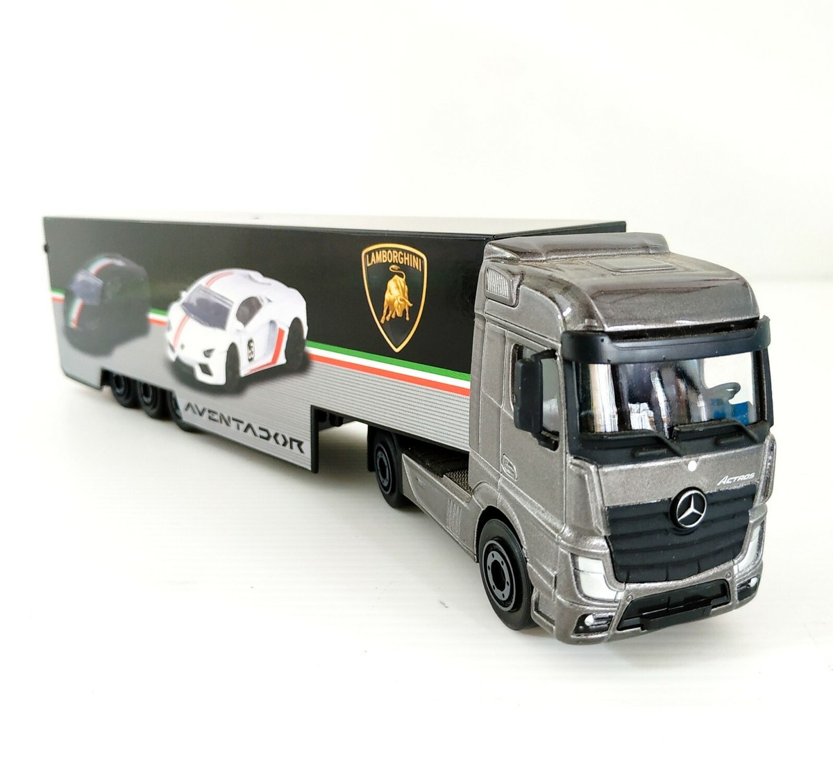 Mercedes-Benz Actros LBWK ミニカー 1/64 Mini GT Mercedes-Benz Actros Trailer Container LBWK