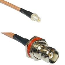 RG400 RP-SMA FEMALE to TNC FEMALE BULKHEAD RF Cable FAST-SHIP LOT