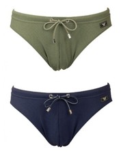 EMPORIO ARMANI swimsuit swimsuit elastic waist with external drawstring beachwea