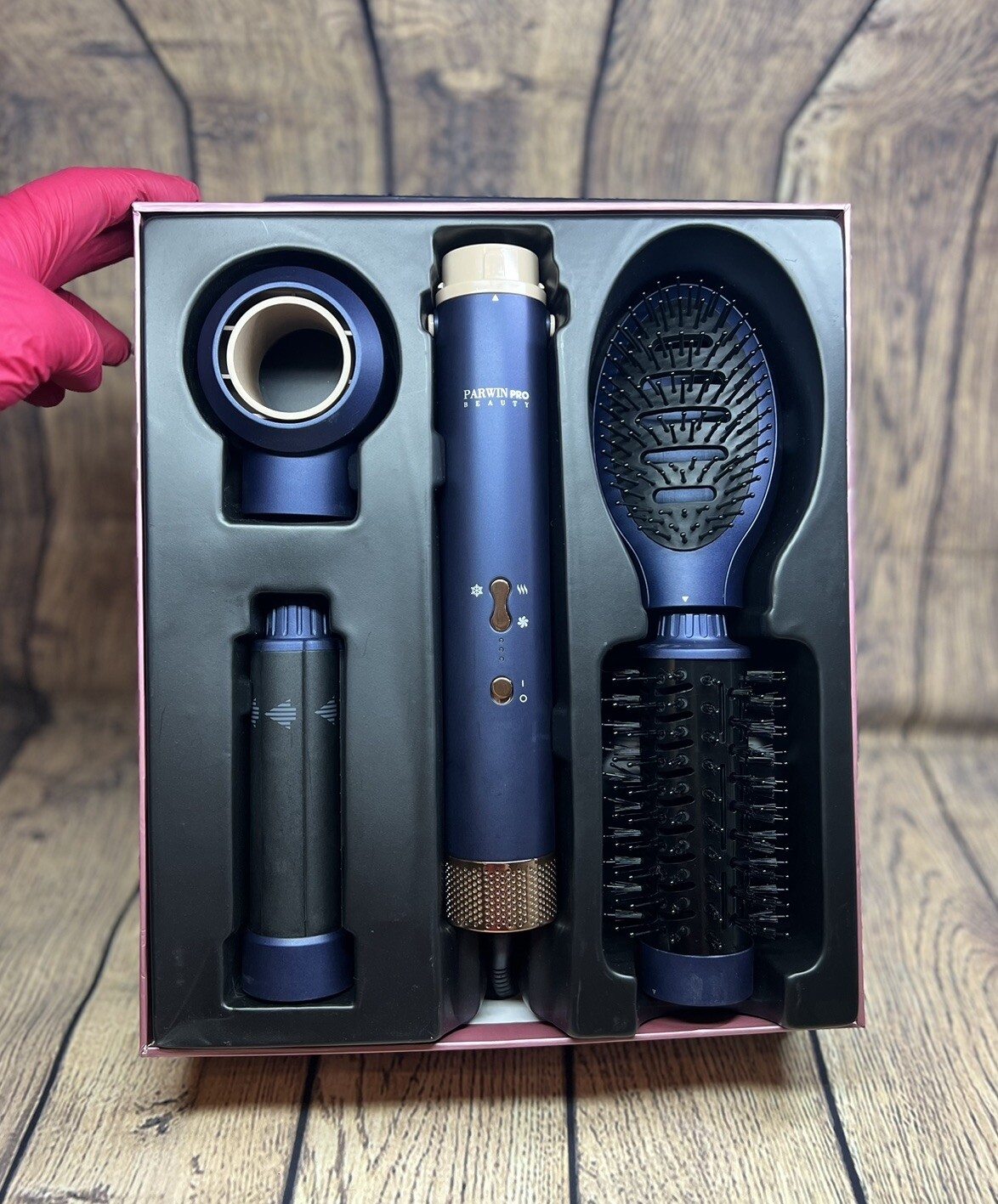 PARWIN PRO BEAUTY 4 in 1 MaxAIR Styler Hair Dryer Brush Curler Set