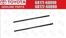 Toyota Genuine Front Inner Door Glass Weatherstrip LH RH Set 68171 68172