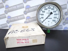 McDaniel Controls - 0-5000 psi GAUGE - Code DO - 1/2" NPT Bottom - 6" FACE SS 