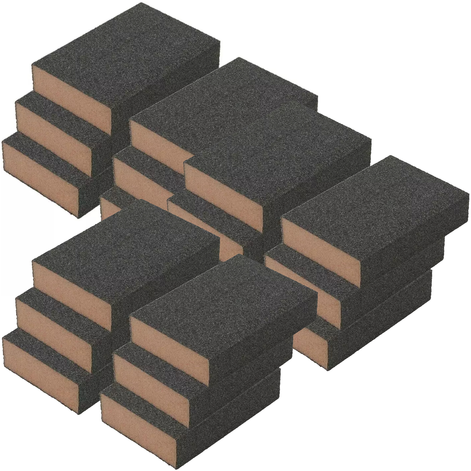Foam Sponge Sandpaper Square Sanding Blocks Home Wet Dry Decorating DIY 120 Grit