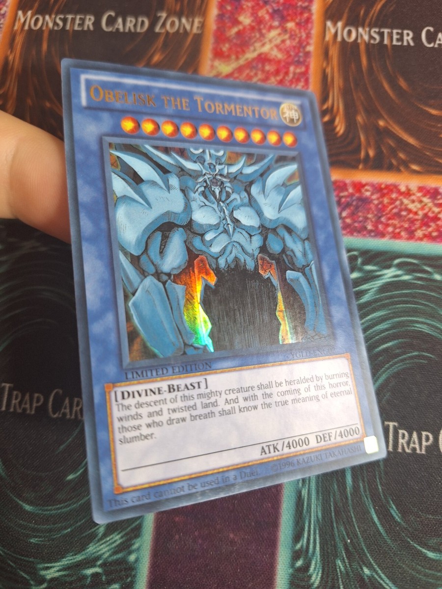 Yu-Gi-Oh! Obelisk the Tormentor YGLD-ENG02 Limited Ultra Rare Near