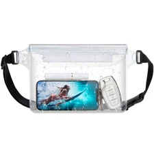 F-color Waterproof Fanny Pack - Waterproof Phone Pouch with Waist Strap - Cru...