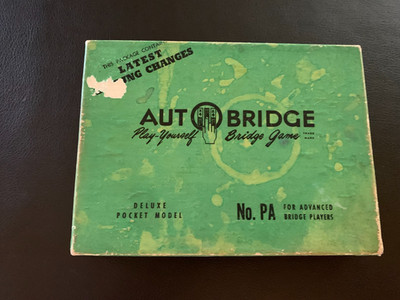 Vintage 1957 Auto Bridge Deluxe Pocket Model Game