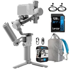 DJI RS4 Mini Combo Gimbal Stabilizer for Camera w/ 128GB Card 2Y Warranty Bag