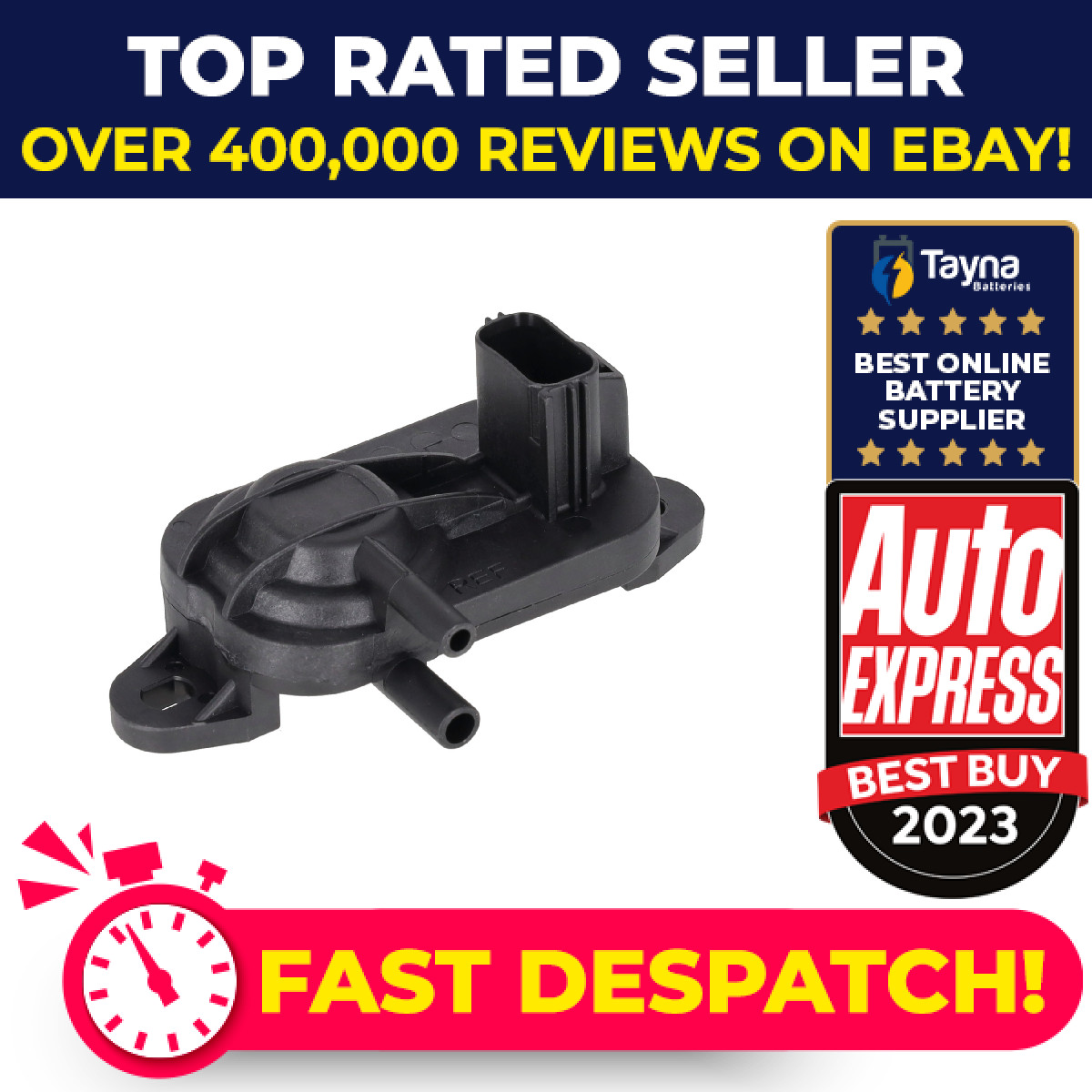 Exhaust Pressure Sensor fits JAGUAR S TYPE X200 2.7D 04 to 07 C2Z11185 C2Z4252