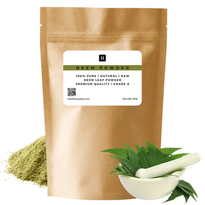 Neem Powder (Azadirachta indica) Dried Leaf - 100% Pure Raw Natural Vegan Bulk