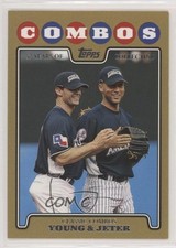 2008 Topps Update Classic Combos Gold 179/2008 Michael Young Derek Jeter HOF fo7