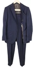 SUITSUPPLY Napoli Men Suit UK38R Formal Lined Notch Lapel Blue Wool 2 Piece
